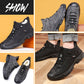 🔥Winter Gift🔥 Men's Faux Wool Lining Leather Sneaker