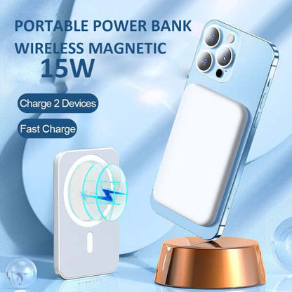 🔥Hot Sale 55% off🔥15W Fast Charge Portable Wireless Magnetic Power Bank