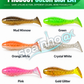 Simulation Earthworm Soft Fishing Lures Shrimp Scented Artificial Worm Baits for Freshwater and Saltwater Pack of 50 or 100