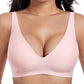 💗Summer Hot Sale - Only ￡11.99!!⚡50K+ SOLD💕 Jelly Wireless Womens Comfortable Wireless Bras Push Up Bralettes Seamless Tshirts Bras Deep V Everyday Bras