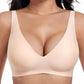 💗Summer Hot Sale - Only ￡11.99!!⚡50K+ SOLD💕 Jelly Wireless Womens Comfortable Wireless Bras Push Up Bralettes Seamless Tshirts Bras Deep V Everyday Bras