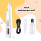 Waterproof Rechargeable Pet Shaver with LED Light