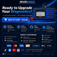 Multifunctional OBD2 diagnostic scanner for vehicle engines