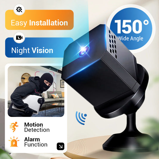 Mini Smart HD Security Camera – Night Vision, Motion Detection & Two-Way Audio