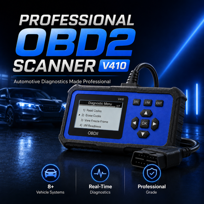 Multifunctional OBD2 diagnostic scanner for vehicle engines