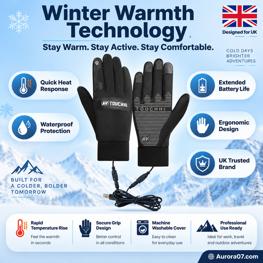 🧤 USB Heated Winter Gloves | M–XL