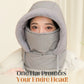 Plush-lined Thickened Thermal Hat with Face Mask for Men and Women