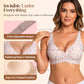 💗Summer Hot Sale - Only ￡11.99!!⚡50K+ SOLD💕 Jelly Wireless Womens Comfortable Wireless Bras Push Up Bralettes Seamless Tshirts Bras Deep V Everyday Bras