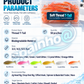 Simulation Earthworm Soft Fishing Lures Shrimp Scented Artificial Worm Baits for Freshwater and Saltwater Pack of 50 or 100