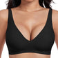 💗Summer Hot Sale - Only ￡11.99!!⚡50K+ SOLD💕 Jelly Wireless Womens Comfortable Wireless Bras Push Up Bralettes Seamless Tshirts Bras Deep V Everyday Bras