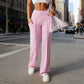 💗LAST DAY SPECIAL - 60%OFF💕Women's Plain Loose Straight Leg Pants