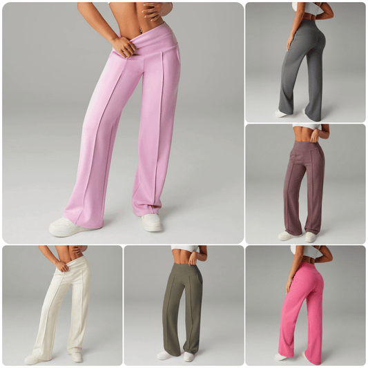💗LAST DAY SPECIAL - 60%OFF💕Women's Plain Loose Straight Leg Pants