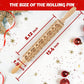 🎄 Embossed Rolling Pin | Festive Cookie Patterns