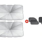 🔥 50% off!☀️🛡️ Car Windscreen Sunshade Umbrella – Foldable UV and heat-reflective windscreen cover, portable cooling protector for the summer