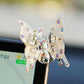 Diamond Butterfly Ornament with Fluttering Wings