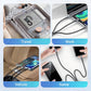 🔌 BUY 1 GET 1 FREE! ✨ Transparent Luminous 3-in-1 Fast Charging Cable - USB-C/Micro-USB with LED Power Indicator & Nylon Braiding 📱💫