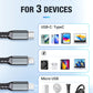 🔌 BUY 1 GET 1 FREE! ✨ Transparent Luminous 3-in-1 Fast Charging Cable - USB-C/Micro-USB with LED Power Indicator & Nylon Braiding 📱💫