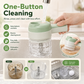 🥕50% OFF NOW! 4‑in‑1 Handheld Electric Food Chopper‑ USB Rechargeable Mini Blender with Open Feeding Port, Portable Wireless Processor for Vegetables, Meat & Garlic