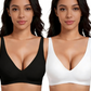 💗Summer Hot Sale - Only ￡11.99!!⚡50K+ SOLD💕 Jelly Wireless Womens Comfortable Wireless Bras Push Up Bralettes Seamless Tshirts Bras Deep V Everyday Bras