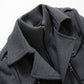 ⏳Time-Limited Special⏰Men's Business Woolen Coat Fashion Double Neck Medium And Long Woolen Coat