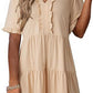 💕2026 New Arrivals 70% OFF!!💃👗Women's Ruffle Trim V-Neck Tiered Dress