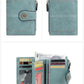 🔥Exclusive 2025 Luxury Sale✨ 🔒 RFID Anti-Theft Short Zipper Wallet | Stylish Ladies' Multi-Card Slot Buckle Purse 💳