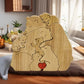 Wooden Bear Family Puzzle Ornament