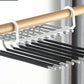 Multi layer zipper magic pants rack
