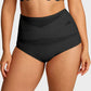🌸 Last Day Special Price £12.99 ! 🔥Buy 1 Get 1 Free🎁Plus-Size High-Waist Cross Tummy Control Panties