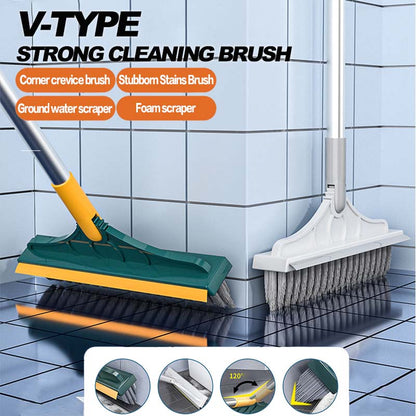 🧹 3-in-1 Floor Brush Scrub Brush