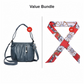 Casual Pleated Bucket Soft Leather Handbag Shoulder Bag