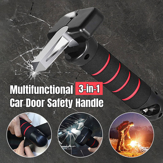 💥HOT SALE 50% OFF💥 3-in-1 Car Door Safety Handle – Assist Grab, Window Breaker & Seatbelt Cutter