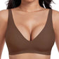 💗Summer Hot Sale - Only ￡11.99!!⚡50K+ SOLD💕 Jelly Wireless Womens Comfortable Wireless Bras Push Up Bralettes Seamless Tshirts Bras Deep V Everyday Bras
