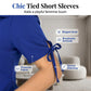 Women's short-sleeved button-down shirt dress