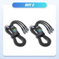 🔌 BUY 1 GET 1 FREE! ✨ Transparent Luminous 3-in-1 Fast Charging Cable - USB-C/Micro-USB with LED Power Indicator & Nylon Braiding 📱💫