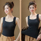 🔥Last Day 49% OFF💖Women’s U Neck Thermal Tank Tops with Built-In Bra