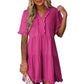 💕2026 New Arrivals 70% OFF!!💃👗Women's Ruffle Trim V-Neck Tiered Dress