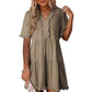 💕2026 New Arrivals 70% OFF!!💃👗Women's Ruffle Trim V-Neck Tiered Dress