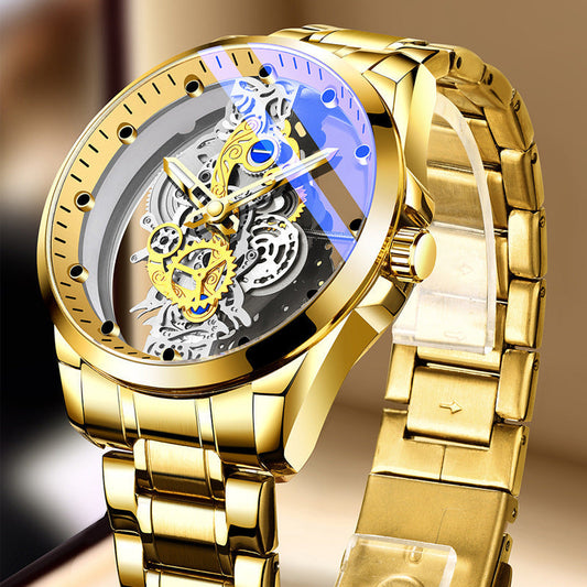 ⌚ Skeleton-Style Quartz Watch | 40mm