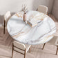 Elastic Edge Waterproof Round Tablecloth