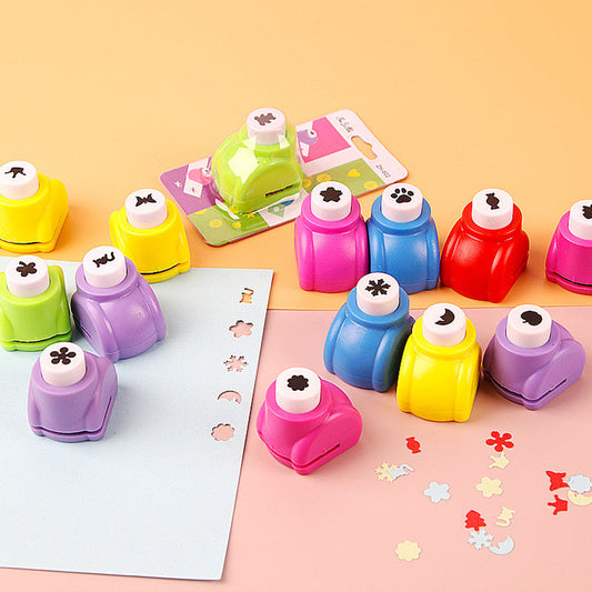 🎨 DIY Paper Punch Set for Kids - Create Fun Shapes (Stars/Hearts/Animals) for Crafting & Scrapbooking 🧒✨