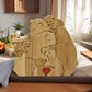 Wooden Bear Family Puzzle Ornament