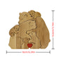 Wooden Bear Family Puzzle Ornament