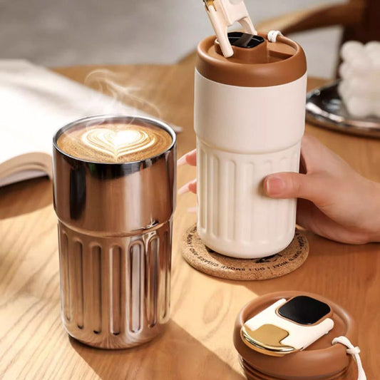 Coffee Insulated Cup with Temperature Display