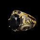 💍 Vintage Black Simulated Gemstone Ring | 2 Sets