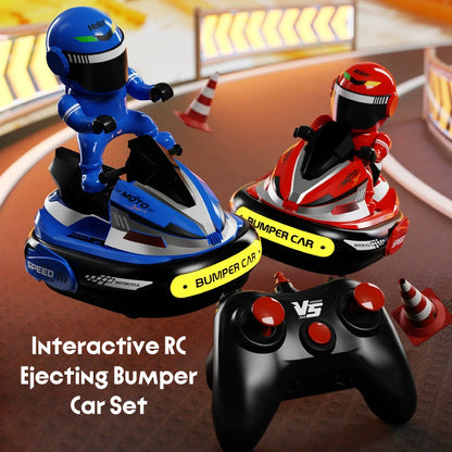 Interactive RC Ejecting Bumper Car Set