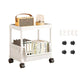 ⏳Limited-time 50% off⏰Multi-Tier Rolling Storage Cart for Narrow Spaces – Space-Saving Design, Smooth Rolling Wheels, Easy Assembly & Sturdy 🗄️
