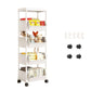 ⏳Limited-time 50% off⏰Multi-Tier Rolling Storage Cart for Narrow Spaces – Space-Saving Design, Smooth Rolling Wheels, Easy Assembly & Sturdy 🗄️