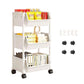 ⏳Limited-time 50% off⏰Multi-Tier Rolling Storage Cart for Narrow Spaces – Space-Saving Design, Smooth Rolling Wheels, Easy Assembly & Sturdy 🗄️