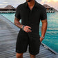 💎 60% OFF! 💎 Men’s 2-Piece Loose Shirt & Shorts Set – Breathable, Relaxed Fit & Effortless Summer Style 👕🩳